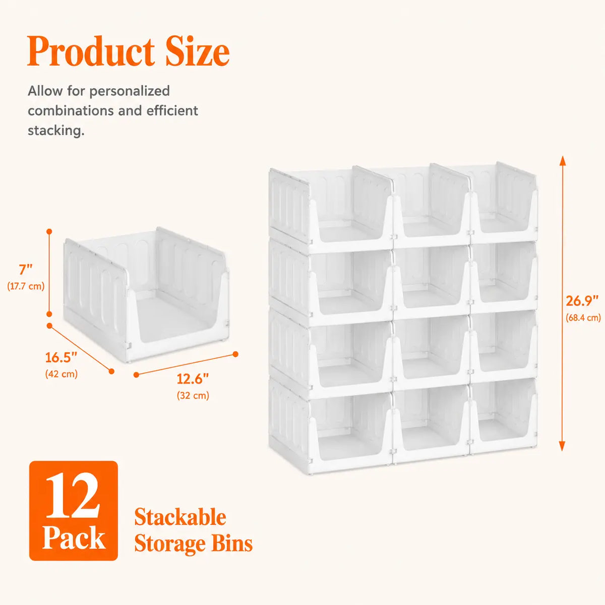 Stackable Closet Organizers & Storage Bins for Clothes