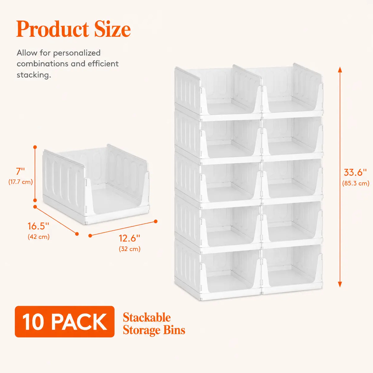 Stackable Closet Organizers & Storage Bins for Clothes