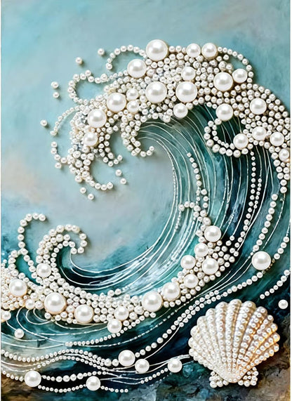 Wave Pearl Diamond Art Kit – Create Stunning Sparkling Masterpieces