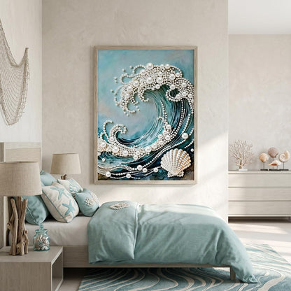 Wave Pearl Diamond Art Kit – Create Stunning Sparkling Masterpieces