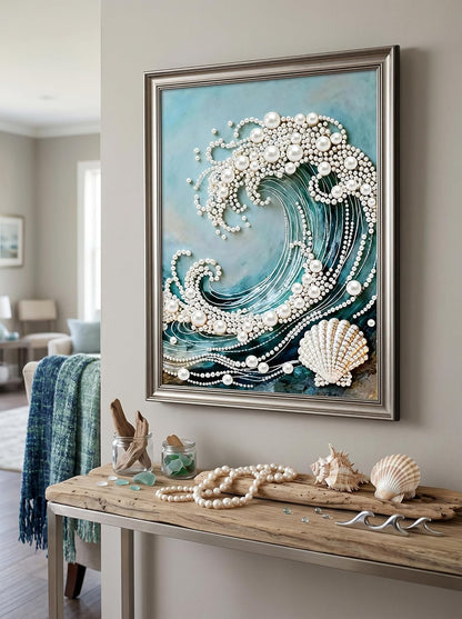 Wave Pearl Diamond Art Kit – Create Stunning Sparkling Masterpieces