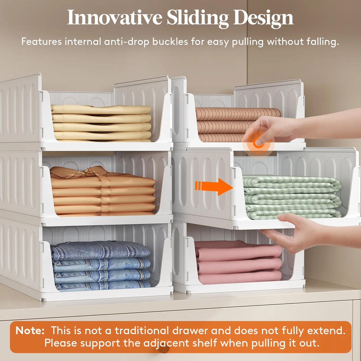 Stackable Closet Organizers & Storage Bins for Clothes